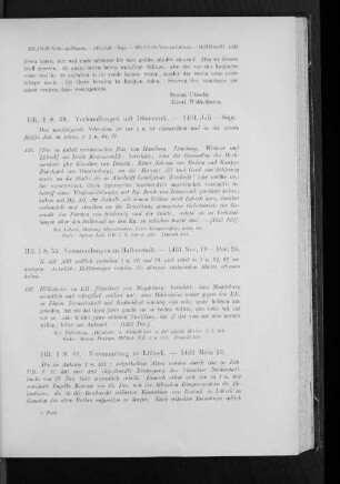 Versammlung mit Dänemark. - 1431 Juli - Sept.