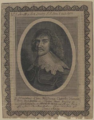 Bildnis des J. Mauritius Naßoviae