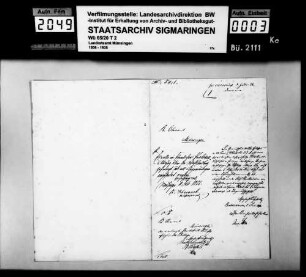 Israelitische Kirchenpflegerkautionen (und Kirchenvorsteher) in Buttenhausen