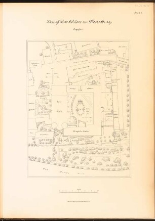 Schloss Merseburg: Lageplan 1:500