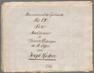 "Thomas Riquiqui - Excerpts; Arr; guit; HenK WoO 103/14". - BSB Mus.Schott.Ha 7752-2