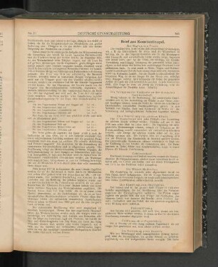 Brief aus Konstantinopel.