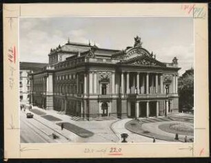 Stadttheater, Brünn: Ansicht von Süden