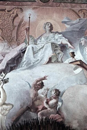 Sapientia divina, Fides, Sankt Georg, Sankt Emmeram und Sankt Wolfgang