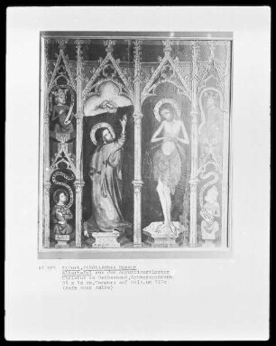Vier Altartafeln — Christus am Ölberg; Christus als Schmerzensmann