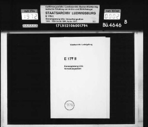 Beilagen (Nr. 1-189) zur Kanzleikassenrechnung 1920