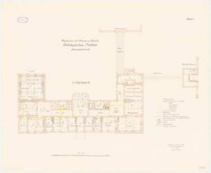 Pathologisches Institut der Charité, Berlin: Hauptgebäude: Grundriss 1. Obergeschoss 1:100