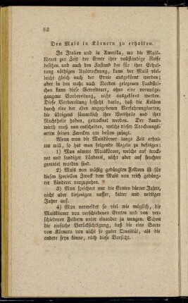 Den Mais in Körnern zu erhalten. - Gesottener Mais.