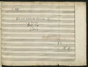 Ecce nunc benedicite; B, vl (2), bc
