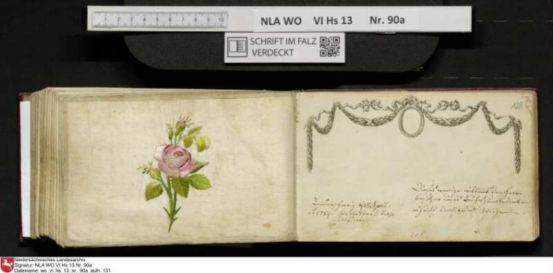 Stammbuch des Ernst Philipp Ludwig Zellmann (1763-1795) aus
                           Braunschweig