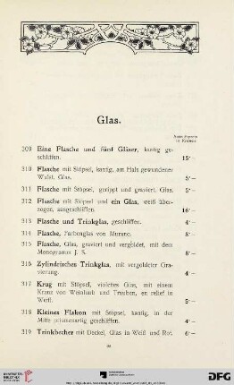 Glas (Nr. 309-332)