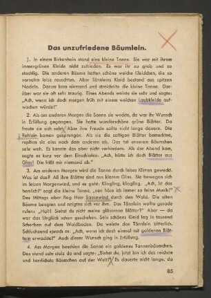Das unzufriedene Bäumlein.