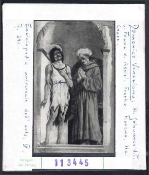 Domenico Veneziano: Johannes der Täufer und Hl. Franziskus, Florenz, Sta. Croce