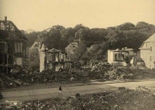 Zerstörungen Zweiter Weltkrieg. Belchenstraße, Weiherfeld