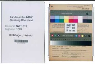 Entnazifizierung Heinrich Drolshagen , geb. 19.02.1900 (Maler)