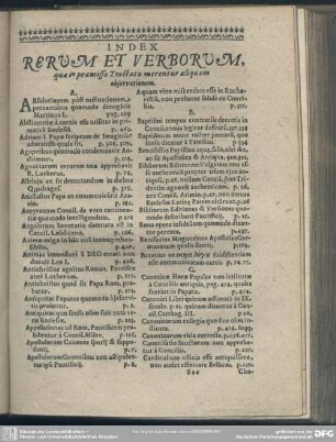 Index Rerum Et Verborum