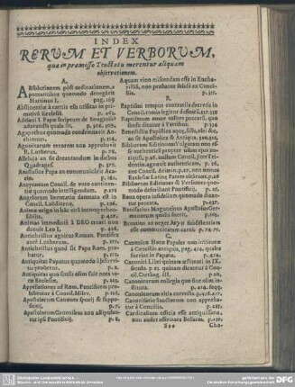 Index Rerum Et Verborum