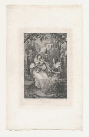 "Torquato Tasso, Act I. Scene 1" Leonore und die Prinzessin im Garten