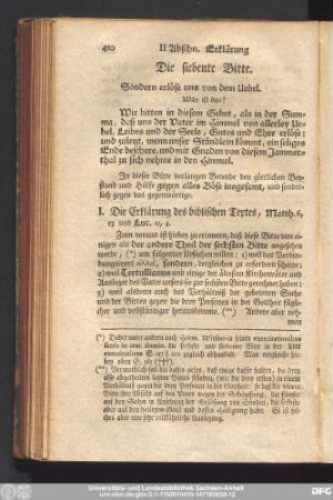 Die siebente Bitte.