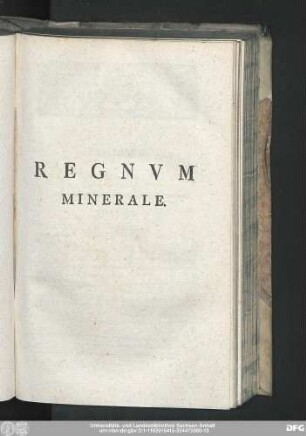 Regnum Minerale.