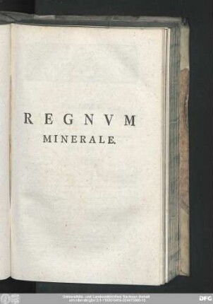Regnum Minerale.