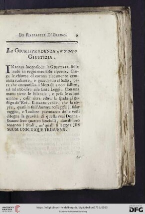 La Giurisprudenza, ovvero Giustizia
