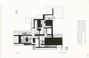 Krankenhaus (Diplomarbeit bei Peter Poelzig): Grundriss Untergeschoss 1:200