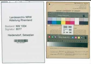 Entnazifizierung Sebastian Heidersdorf , geb. 07.06.1896 (Arbeiter)