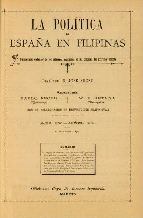 Núm. 94. 11 Septiembre 1894