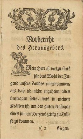 Vorbericht des Herausgebers.