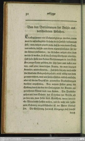 Von den Verhärtungen der Brüste aus verschiedenen Ursachen