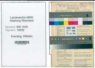 Entnazifizierung Wilhelm Everding , geb. 23.10.1902 (Bautechniker)