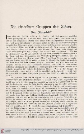 Die einzelnen Gruppe der Gläser