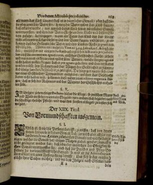Der XIIX. Titul. Von Vormundschafften insgemein.