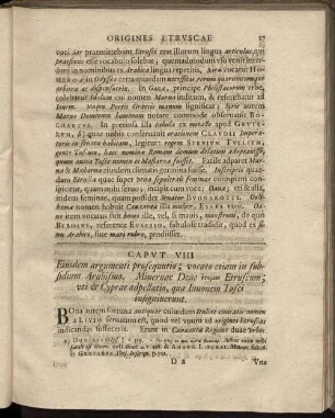 Caput VIII Eiusdem argumenti prosequutio; [...]
