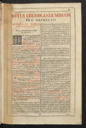 Ritus Celebrandi Missam Pro Defunctis
