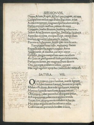 Satyra. VIII.