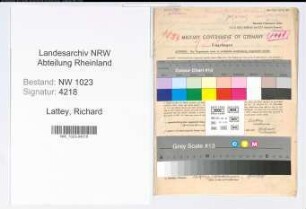 Entnazifizierung Richard Lattey , geb. 28.08.1895 (Arbeiter)