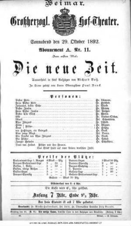 Die neue Zeit