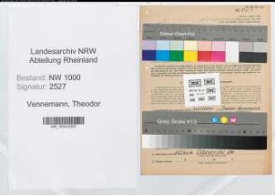 Entnazifizierung Theodor Vennemann, geb. 22.05.1910 (Schlosser)