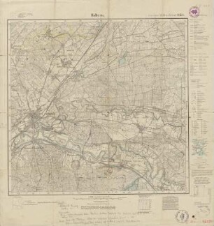 4209 (alte Nr.: 2358) Haltern, Meßtischblatt (4cm - Karte)