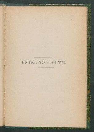 Entre yo y mi tía