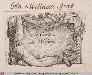 Exlibris des Grafen von Weilnau