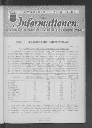 1955: Hamburger statistische Informationen / H