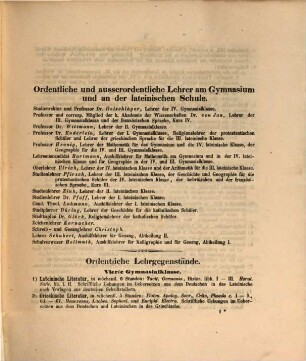 Jahresbericht über das K. Gymnasium Ludovicianum und die K. Lateinische Schule in Schweinfurt : für das Studienjahr ... 1849/50