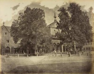 Mittelgrundstudie: Baumschlag: Mächtige Linden vor Kloster Maulbronn
