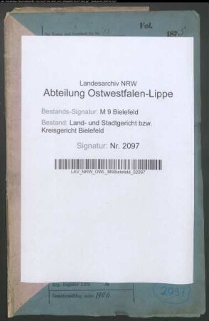 Mündel: Lohmann, Hanne Karoline; Mündel: Lohmann, Hanne Friederike; Mündel: Lohmann, Karoline Justine Emma: