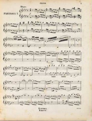 Zwei Fantasien und Fuge für das Pianoforte zu vier Händen, 2. No. 2 fmoll