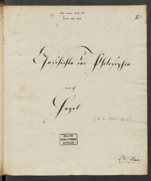 Geschichte der Philosophie, Berlin WS 1825/1826