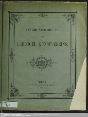 15.1868: Bericht des Leipziger Kunstvereins
